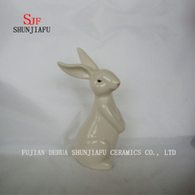 Cute Rabbit Home& Office Decor Furnishing Articles Ceramic Craft or Children′s Toys Gifts