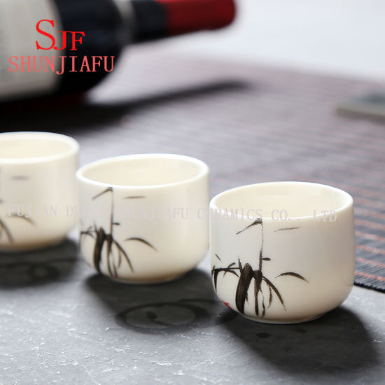 Porcelain Wine Pot Wine Cup Ceramic Sake Wine Set