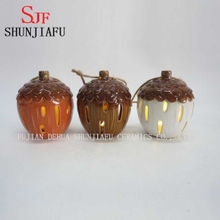 Ceramic LED Pinecone Pendant Festival Gift