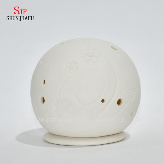 Round Shape Ceramic Candle Holder/Christmas Gift