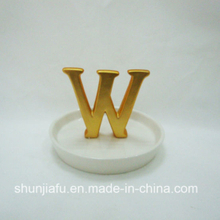 Creative Letters Ceramic Ring Dish