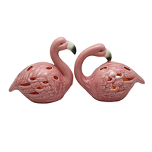 Ceramic Pink Flamingo LED Lamp Decoration