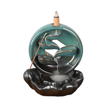 Ceramic Waterfall Backflow Incense Burner Ceramic Lotus Style