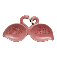 Ceramic Pink Two Flamingos Jointconnect Two Plates