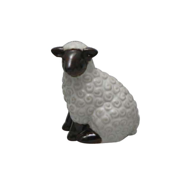 Ceramic White Sheep Statue Animal Ornaments