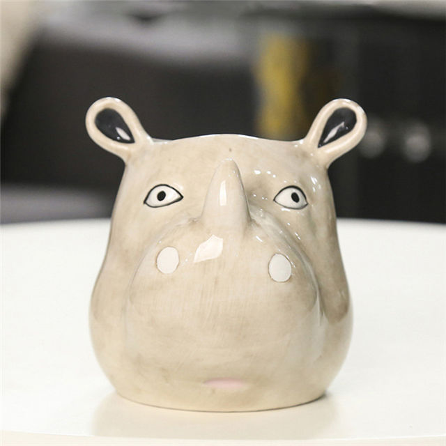 Ceramic Animal Design Flowerpot