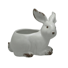 ceramic rabbit style design ceramic flowerpot