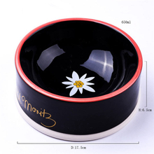 Charlie Exclusive Use Black Ceramic Pet Feeder Ceramic Dog Bowl