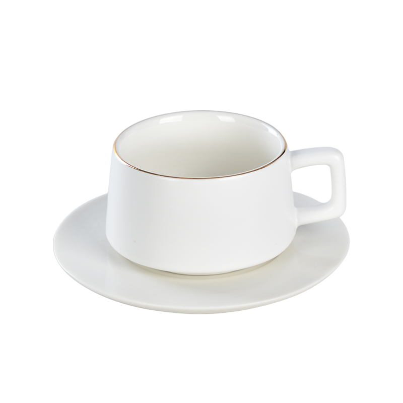 Matte Glazed Ceramic Coffee Cup Set