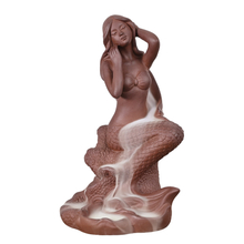Ceramic Mermaid Waterfall Backflow Incense Burner