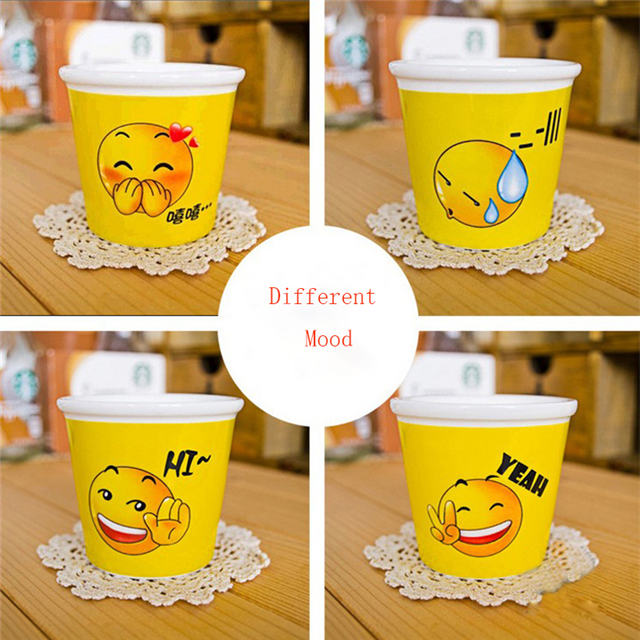 All Kinds of Expressions Design 3D Ceramic Ice Cream Cup 
