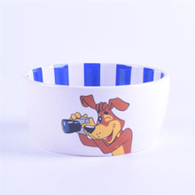 Circular Ceramic Dog Bowl And Ceramic Cat Bowl of Ceramic Pet Bowl