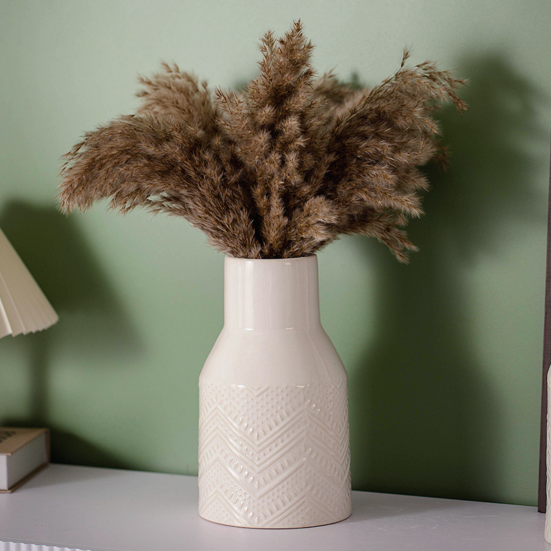 Ceramic Vase Home Furnishing Decoration Flower Arranging Container Living Room Decoration