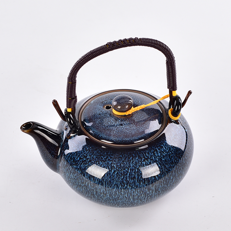 Production Enterprises Direct Selling Ceramic Blue Tea Set