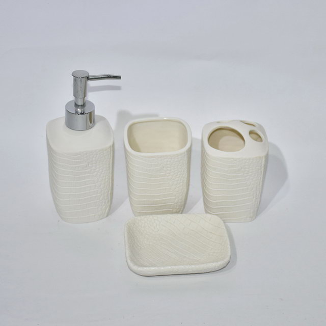 Promotional Gift Set Four Bathroom Sanitary Accessory Bathroom Accessories Bathroom Set Ceramic
