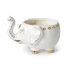 with gold pattern Ceramic miniature baby elephant candle cup