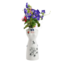 OEM Pure Hand Painting Modern Woman Feature Home Decor Decoration Flower Porcelain Ceramic Wedding Vase