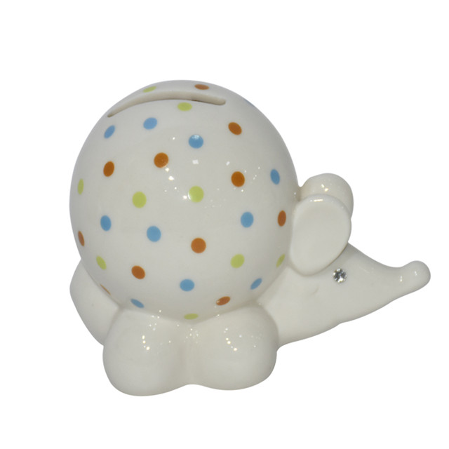 Various animal shapes can be customized Snail style ceramic piggy bank