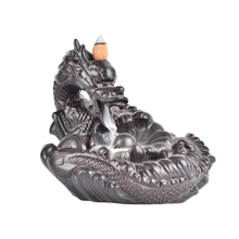 Thread Incense Socket Ceramic Waterfall Reflux Incense Large dragon Dragon play pearl Ceramic fingered citron Dragon Backflow Incense Burner