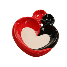 Ceramic Ashtray | Ace Of Hearts Card Heart to heart ceramic ashtray