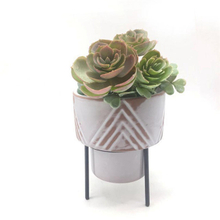 Home Furnishing Decoration Black Four Legged Iron four leg bracket black Ceramic Flowerpot