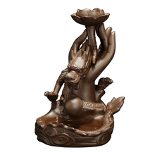 Thread Incense Socket Ceramic Waterfall Reflux Incense Large dragon Ceramic fingered citron flower Dragon Backflow Incense Burner