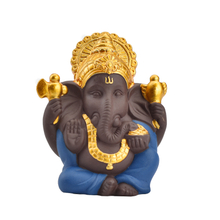 Wedding Supply Home Decor Wedding Gift Different Color Choose Golden Ceramic Ganesha Statue